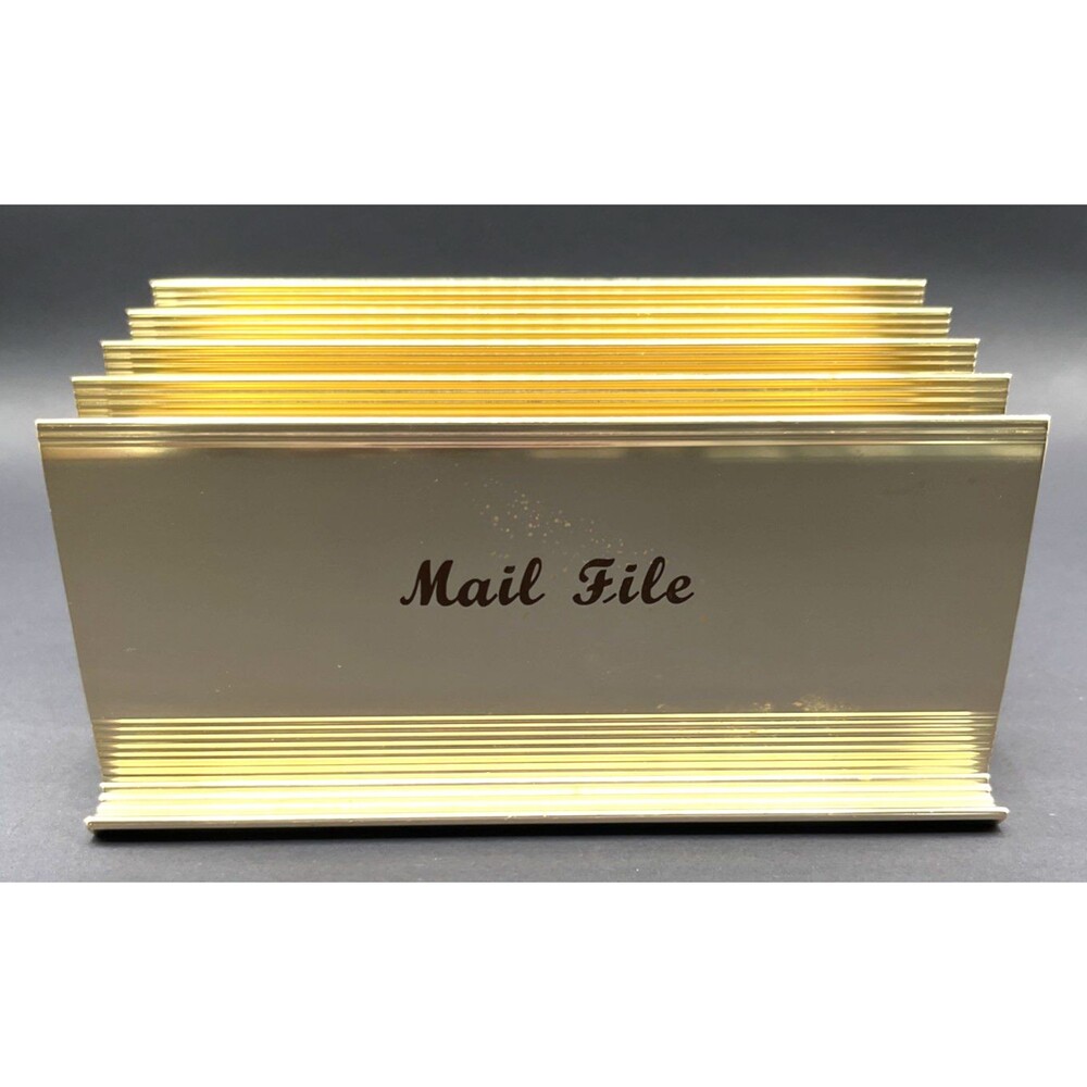 Vtg 1977 Mail File Letter Sorter Hudson Savings Bank Mass. Promo Desk Accessory